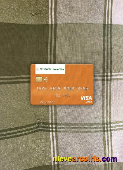 Egypt Bank of Alexandria visa debit card photolook